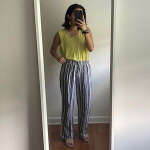 Briggs Flowy Pants Striped Size Small